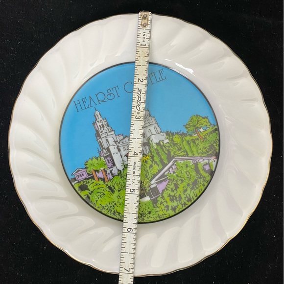 Vintage,  7” Hearst Castle State Souvenir China Plate with Gold Detailing - Picture 7 of 11